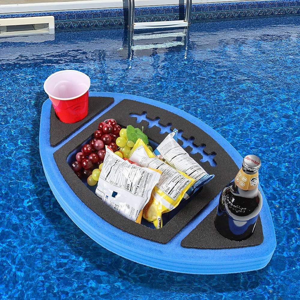 Polar Whale Colored Shaped Drink Holder Floating Refreshment Table Raft Tray for Pool or Beach Pa... | Amazon (US)