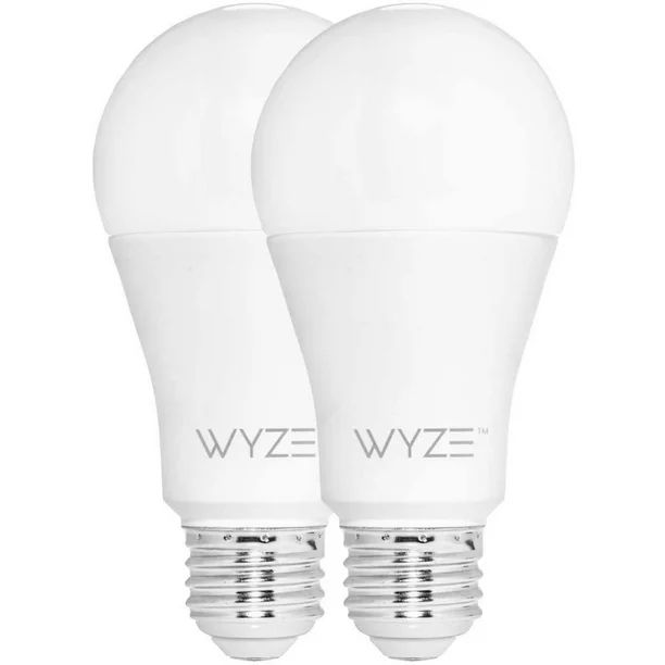 Wyze LED 9.5W (60W Equivalent) White Smart Home Light Bulb, Dimmable 2 Pack - Walmart.com | Walmart (US)