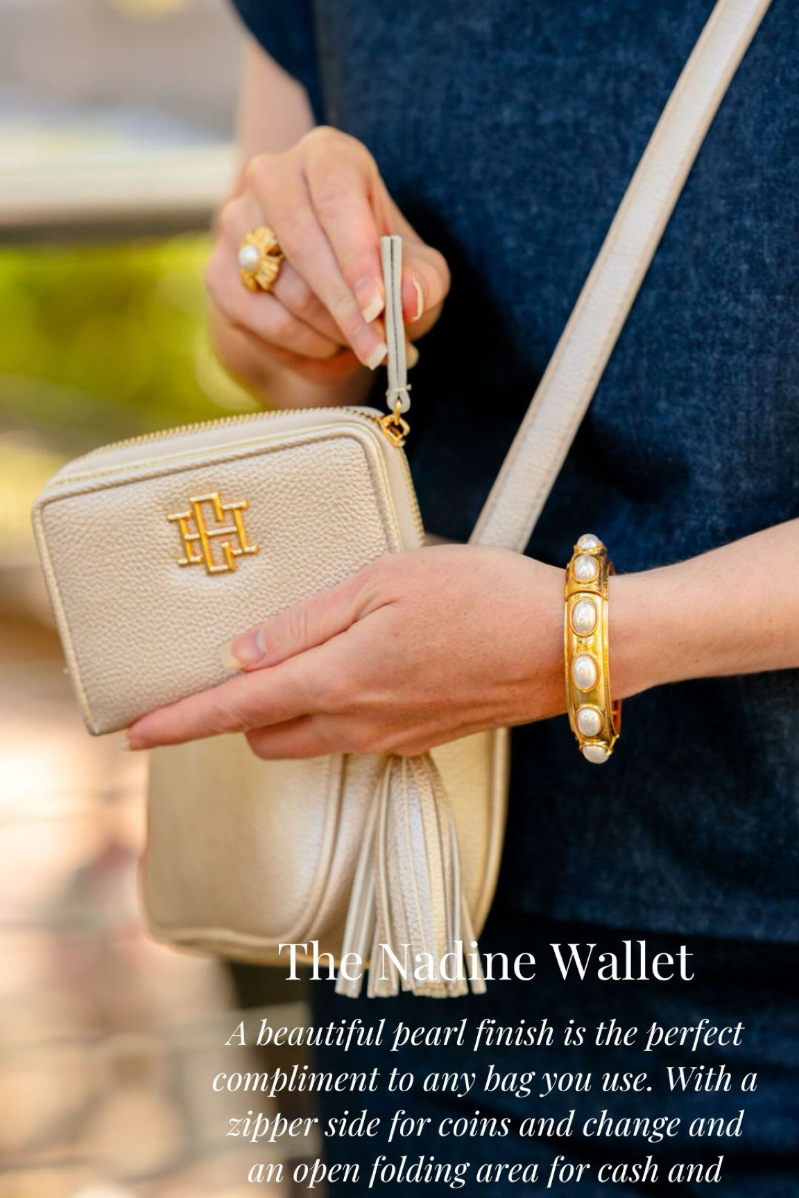 Holds so much—now if only I had a ton of money to fill it 😂 Greta for cards, cash, and coins! I. The prettiest pearl to match any bag! 

#LTKItBag #LTKHoliday #LTKFindsUnder50