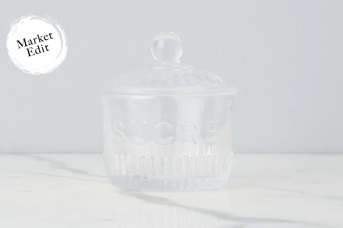 Depression Glass "Sucre" Sugar Jar | etúHOME