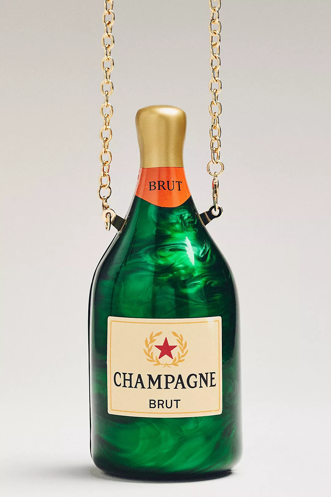 Champagne Shaped Icon Clutch for holiday parties and special events | Anthropologie (US)