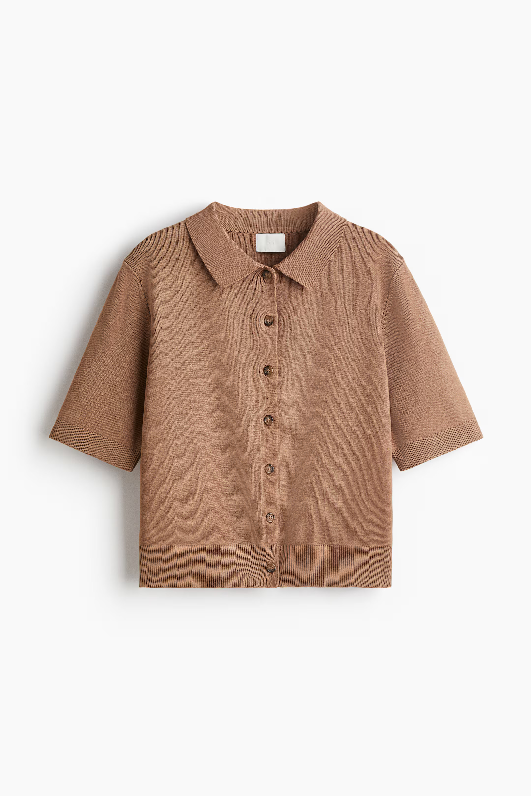 Collared cardigan - Beige - Ladies | H&M GB | H&M (UK, MY, IN, SG, PH, TW, HK)