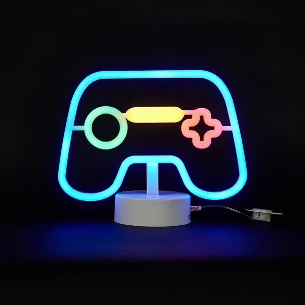 Your Zone Neon Table Lamps, Gaming Controller - Walmart.com | Walmart (US)