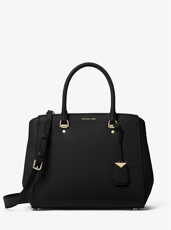 Benning Large Leather Satchel | Michael Kors US
