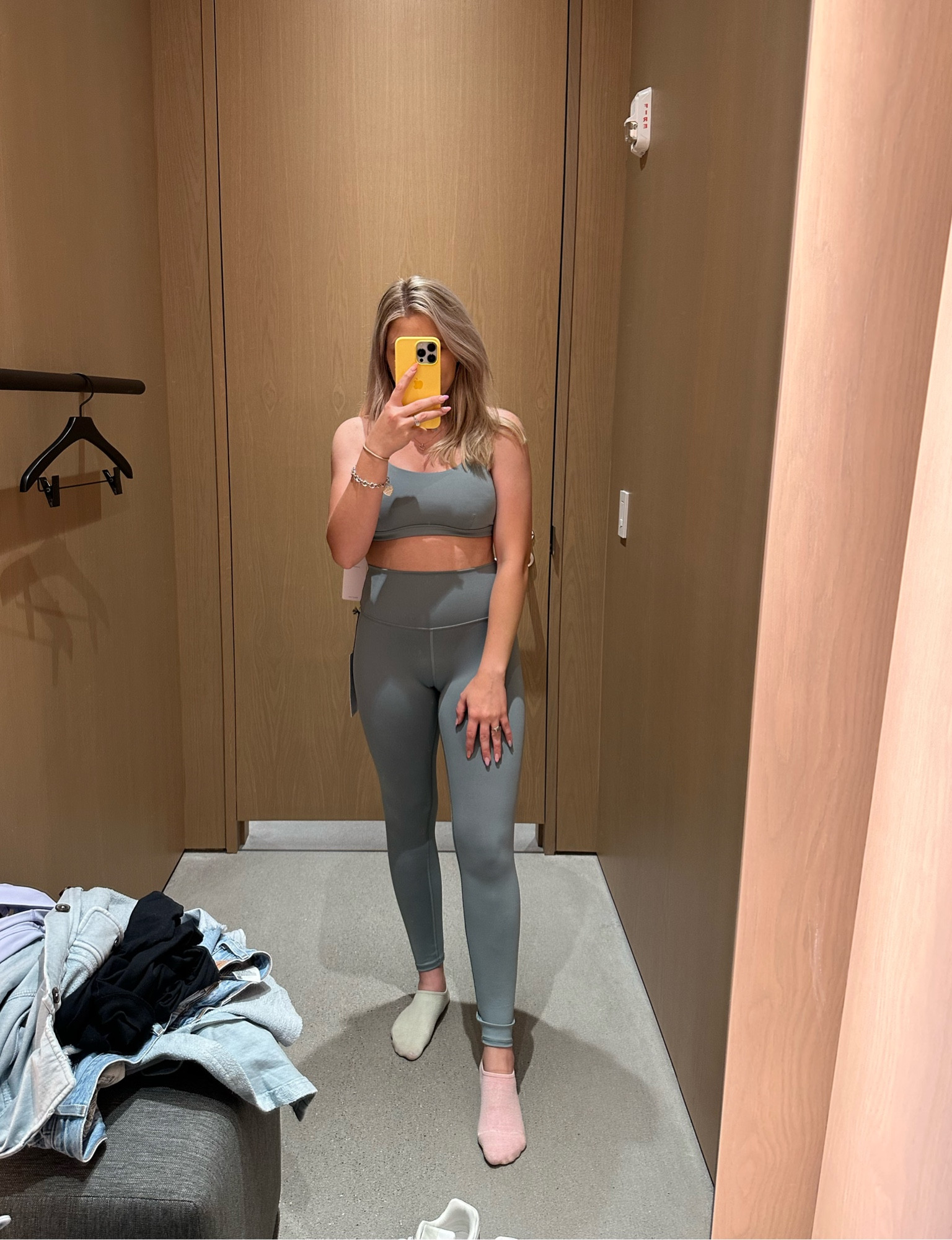 Alo set in cosmic grey 

Airlift Intrigue Bra size medium 
7/8 High-Waist Airlift Legging size small (felt like I could have also fit an XS)

#LTKSeasonal #LTKFind #LTKfit