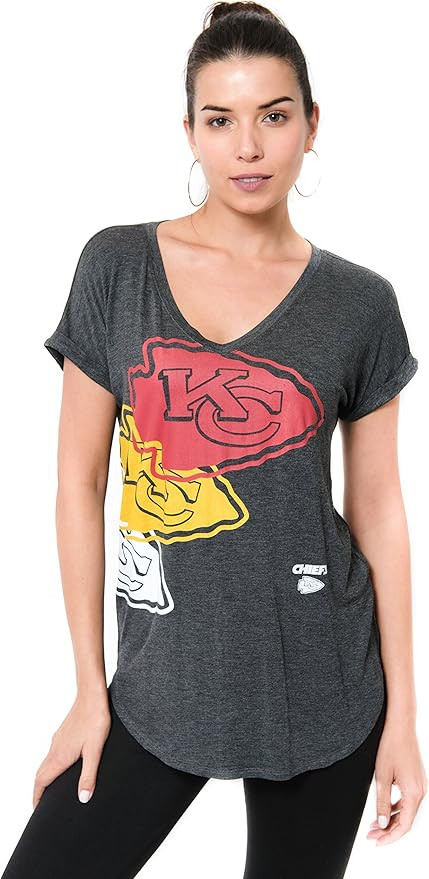 Ultra Game NFL Womens Super Soft Modal Vintage V-Neck T-Shirt | Amazon (US)