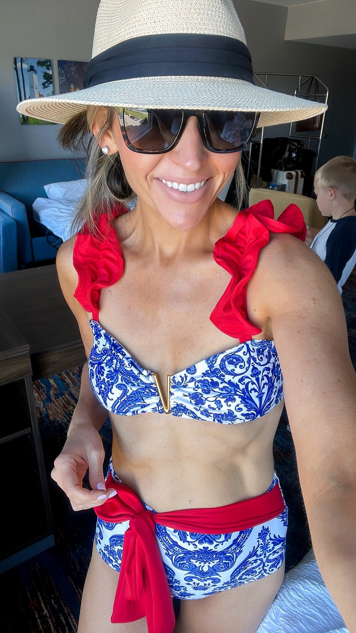 The cutest and most flattering two piece swimsuit! High waisted, full coverage in the back, adjustable straps + padded bra 

#LTKStyleTip #LTKFindsUnder50 #LTKSwim