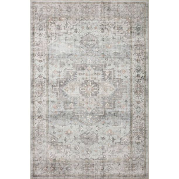 Loloi II Heidi Collection HEI-02 Dove / Blush, Oriental Area Rug 7'-6" x 9'-6" | Walmart (US)