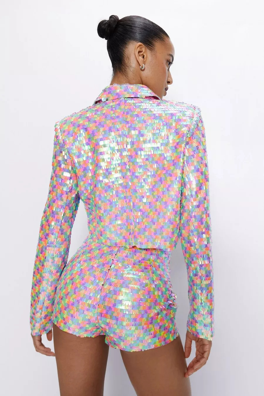 Multi Color Sequin Blazer | Nasty Gal (US)