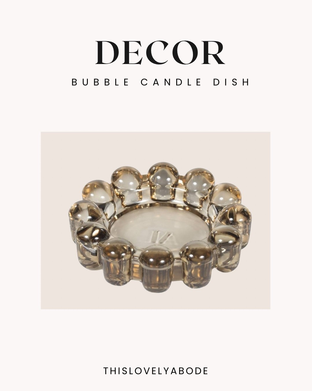 The prettiest class bubble candle dish 
#candledish #amazon #homedecor

#LTKHome