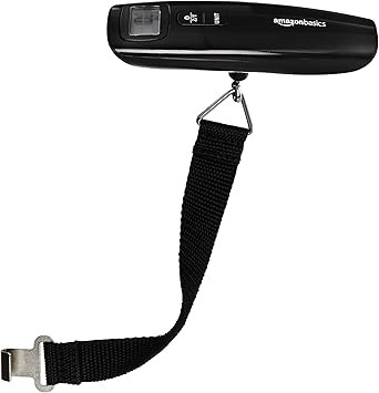 Amazon Basics Portable Digital Luggage Weight Scale, One Size, Black | Amazon (US)