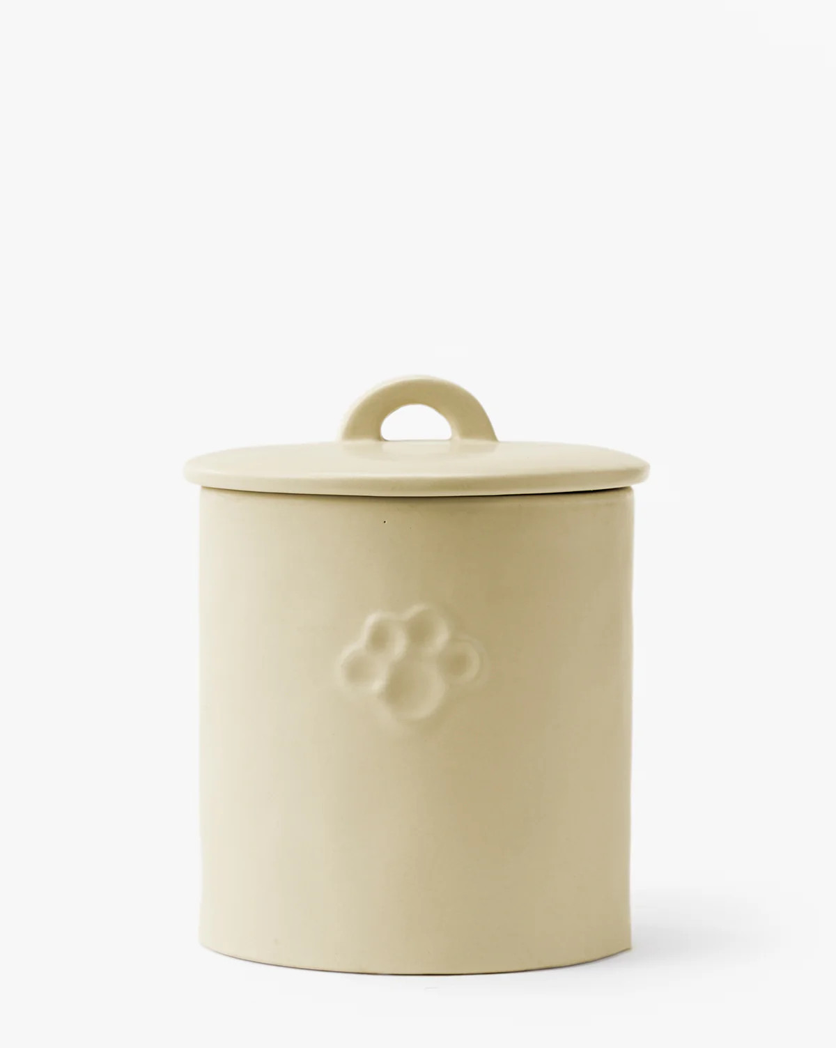 Debossed Stoneware Pet Treat Canister | McGee & Co. (US)