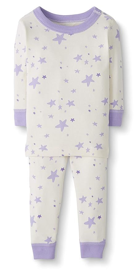 Moon and Back by Hanna Andersson Baby/Toddler 2-Piece Organic Cotton Long Sleeve Star Print Pajam... | Amazon (US)