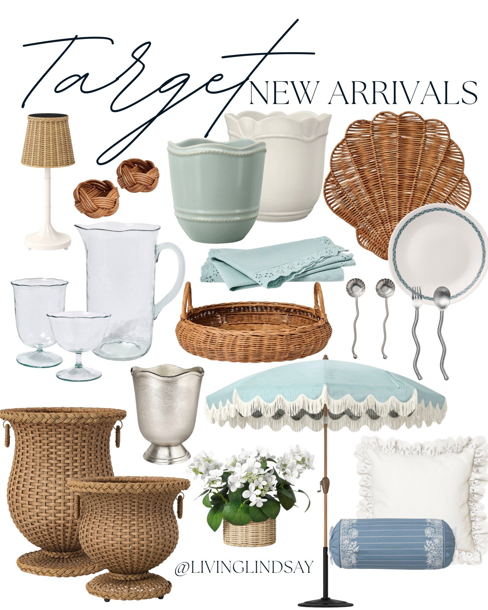 Studio McGee just dropped the prettiest coastal cottage pieces at @Target 😍 soft blues, scallops, and all the woven textures for summer.

studio mcgee target, threshold studio mcgee, target new arrivals, coastal cottage decor, blue and white home decor, scalloped decor trend, woven basket decor, rattan home accents, summer home styling, neutral coastal decor, target home finds, cottage style decor, vintage inspired decor, target summer collection, affordable designer decor

#LTKSaleAlert #LTKSeasonal #LTKHome