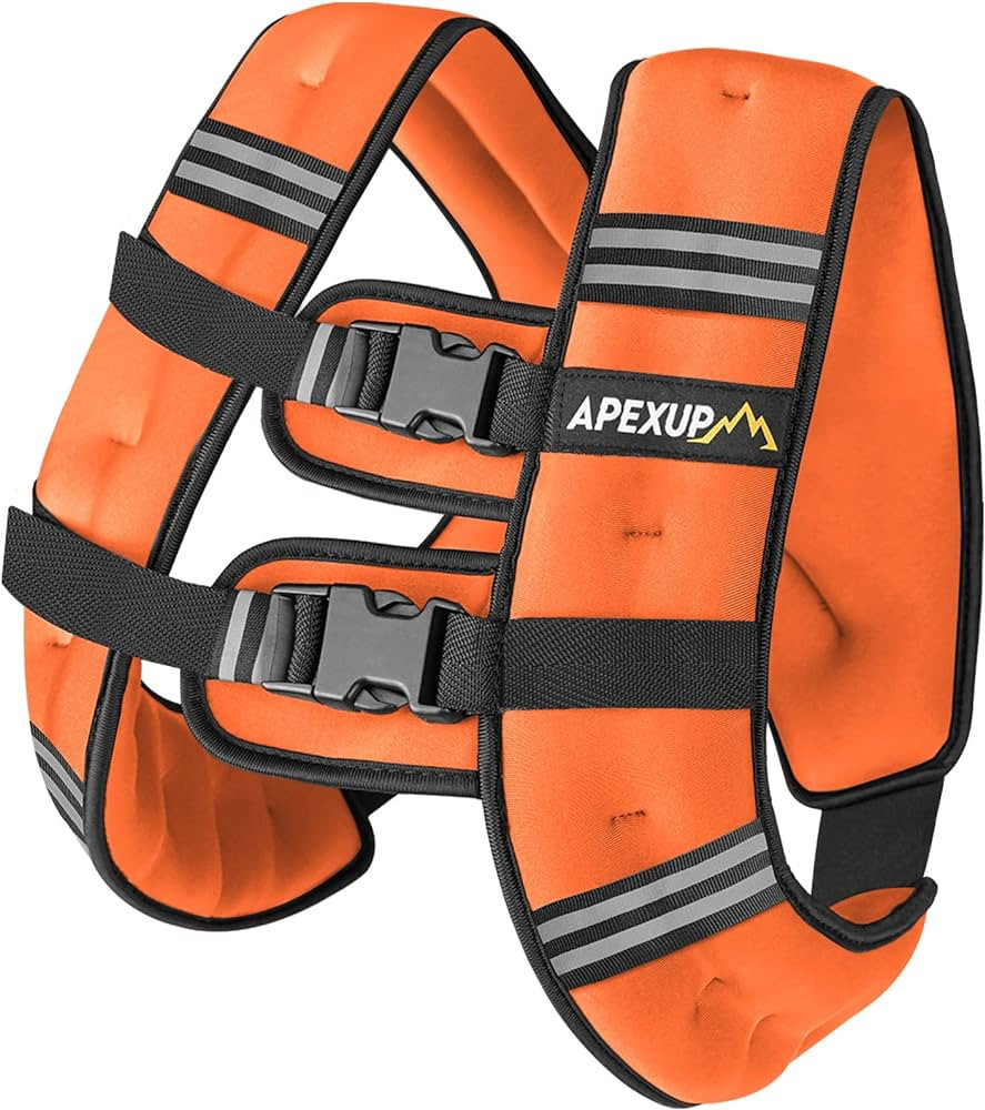 APEXUP Weighted Vest Men 5lbs/10lbs/15lbs/20lbs/25lbs/30lbs Weights with Reflective Stripe, Weigh... | Amazon (US)