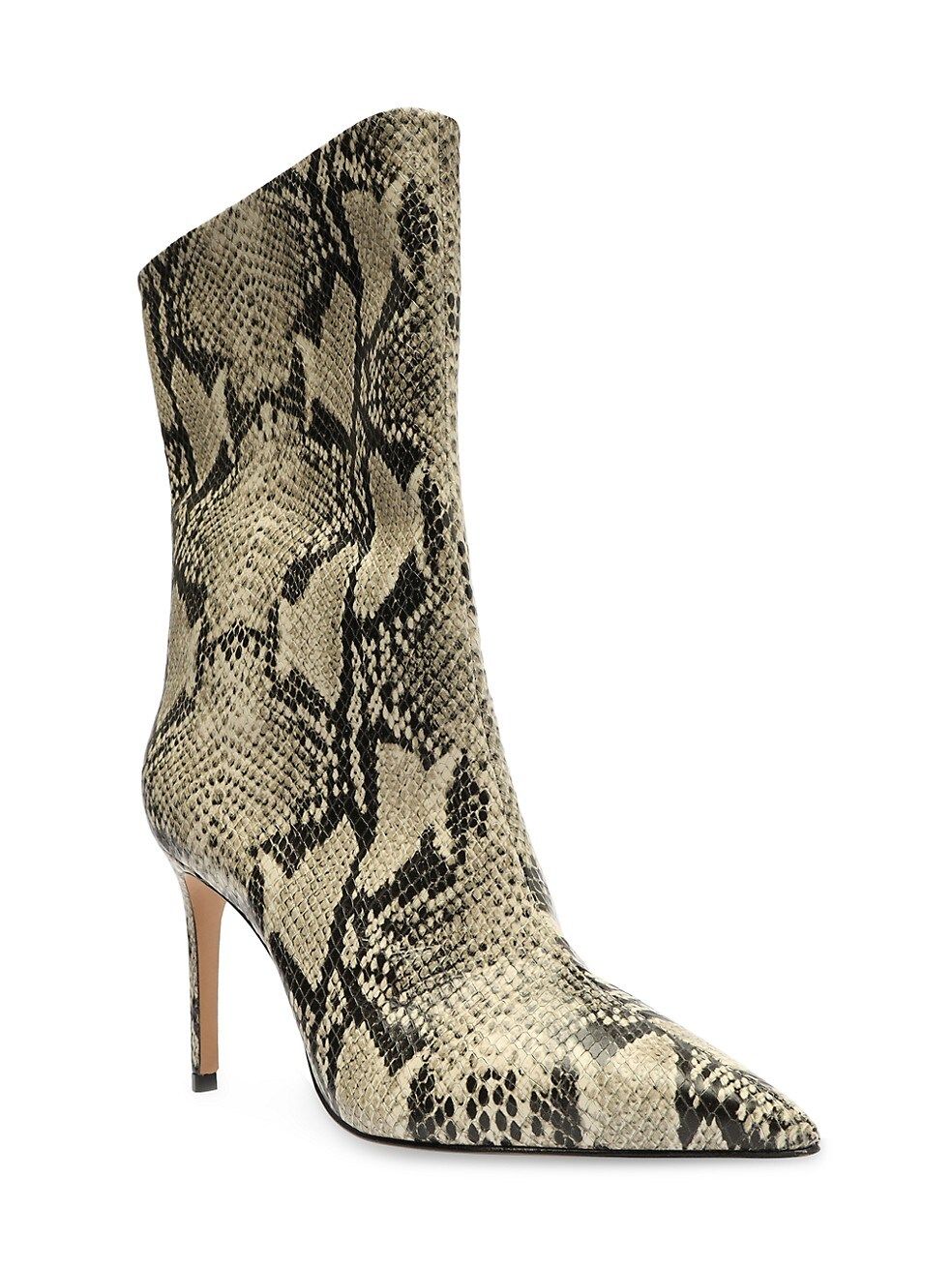 Mary Snake-Embossed Leather Short Boots | Saks Fifth Avenue