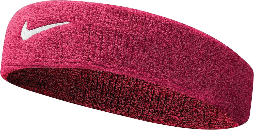 Nike Swoosh Headband OSFM,Vivid Pink/White | Amazon (US)