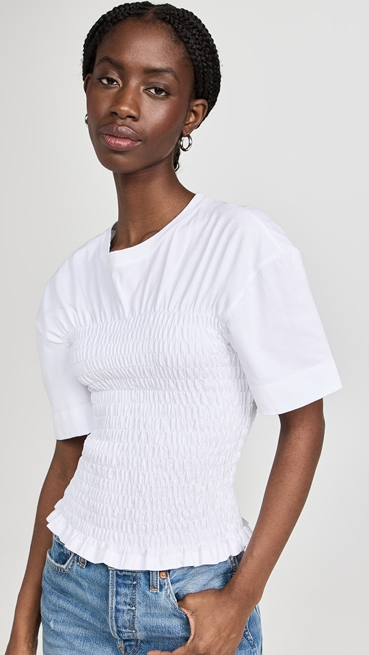 Smocked Bodice Tee | Shopbop