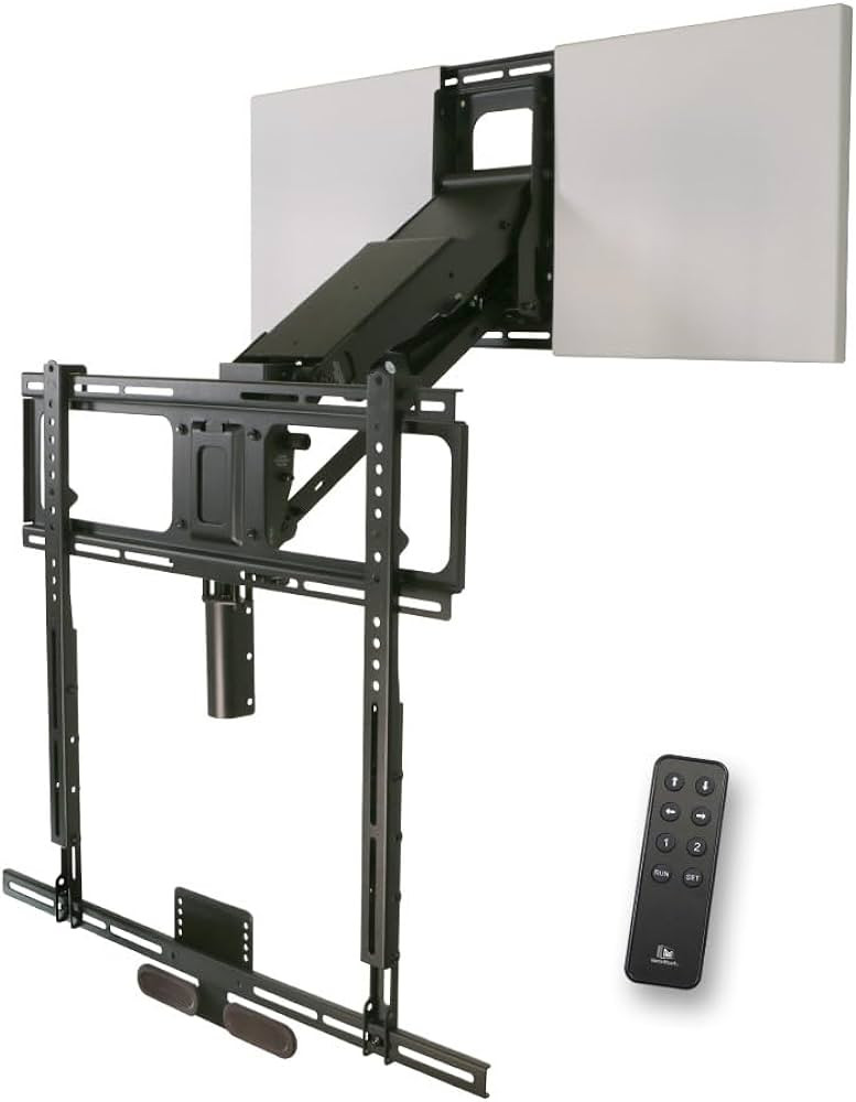 MantelMount MM815 Motorized Remote Control Pull Down TV Mount with Automated Swivel | Above Firep... | Amazon (US)