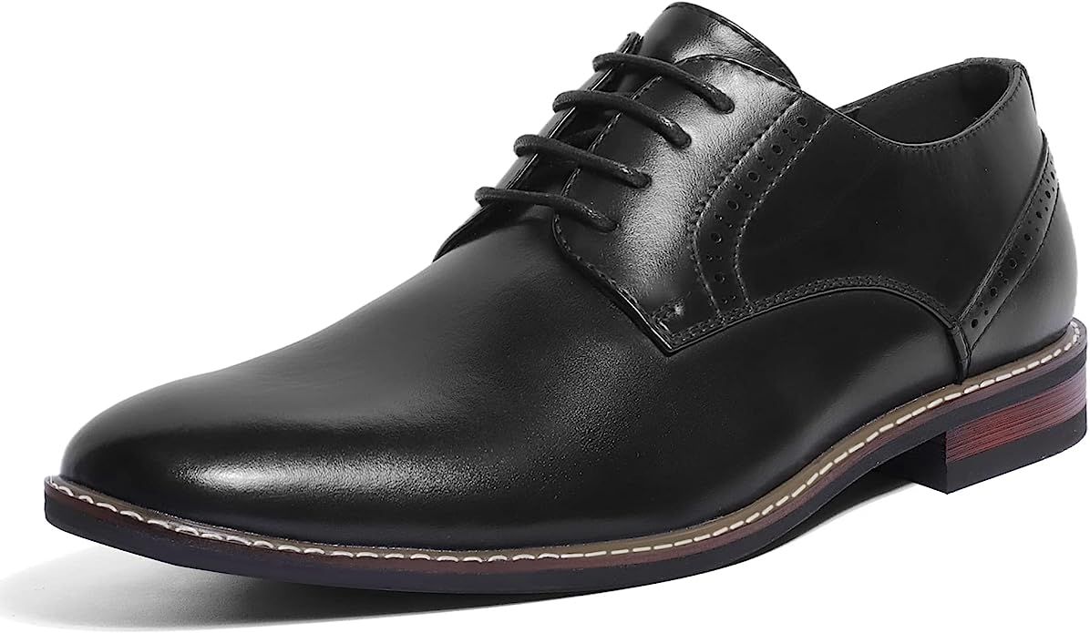 Mofri Men's Dress Shoes Formal Cap Toe Oxford Dress Shoes for Men Comfortable | Amazon (US)