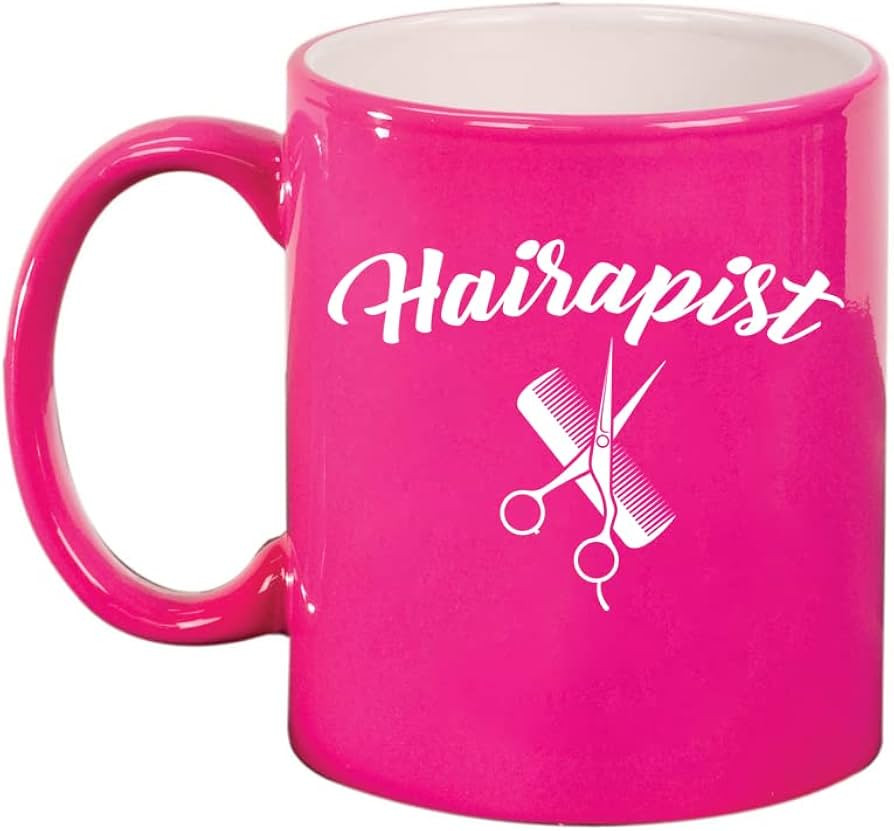 Hairapist Hairdresser Funny Ceramic Coffee Mug Tea Cup Gift for Her, Sister, Wife, Best Friend, C... | Amazon (US)
