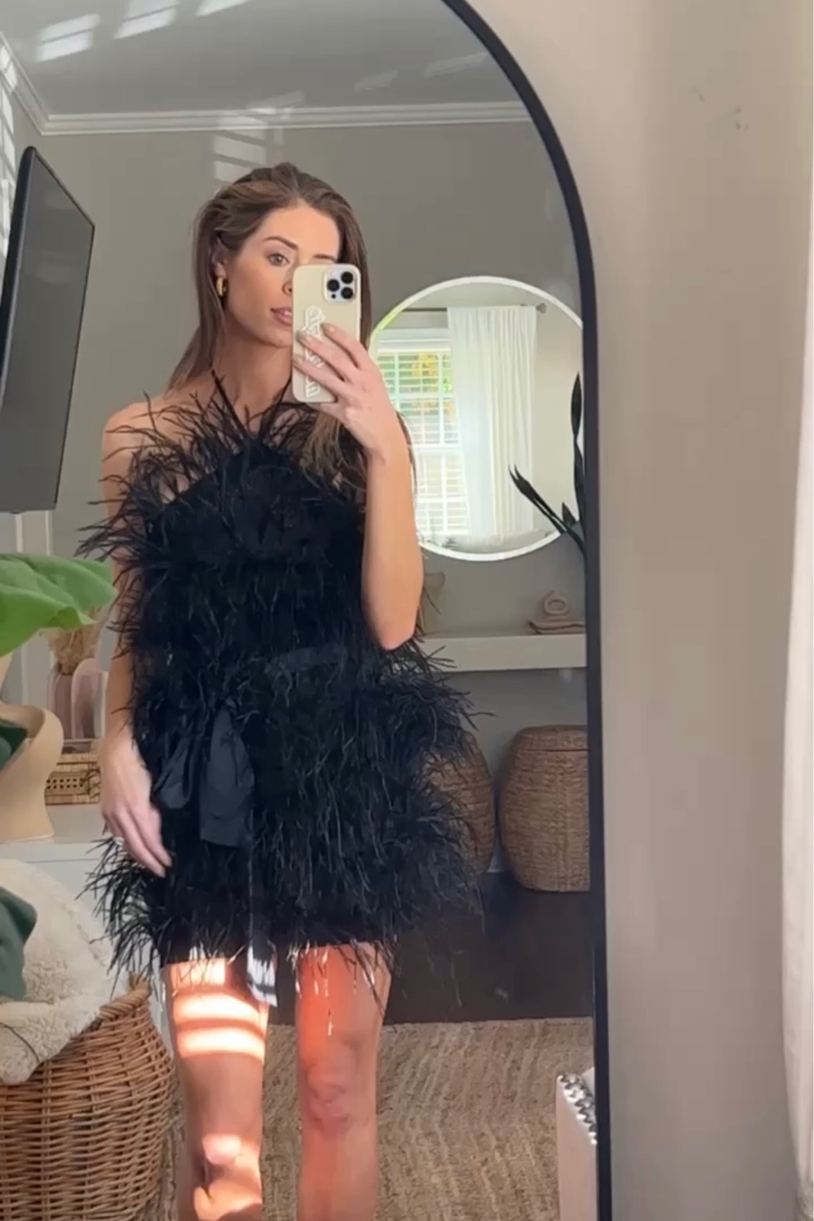 Holiday cocktail party dress 🖤

Black feathers tie dress 

#LTKHoliday #LTKSeasonal #LTKwedding