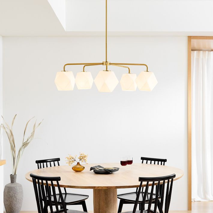 Sculptural 5-Light Faceted Chandelier | West Elm (US)