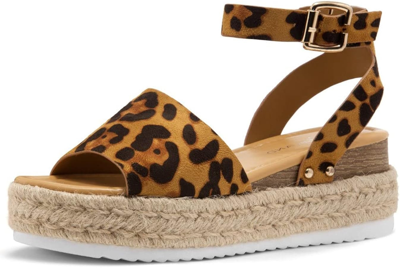 Shoe Land Legossa Womens Platform Sandals Ankle Strap Espadrilles Comfortable Open Toe Flatform W... | Amazon (US)