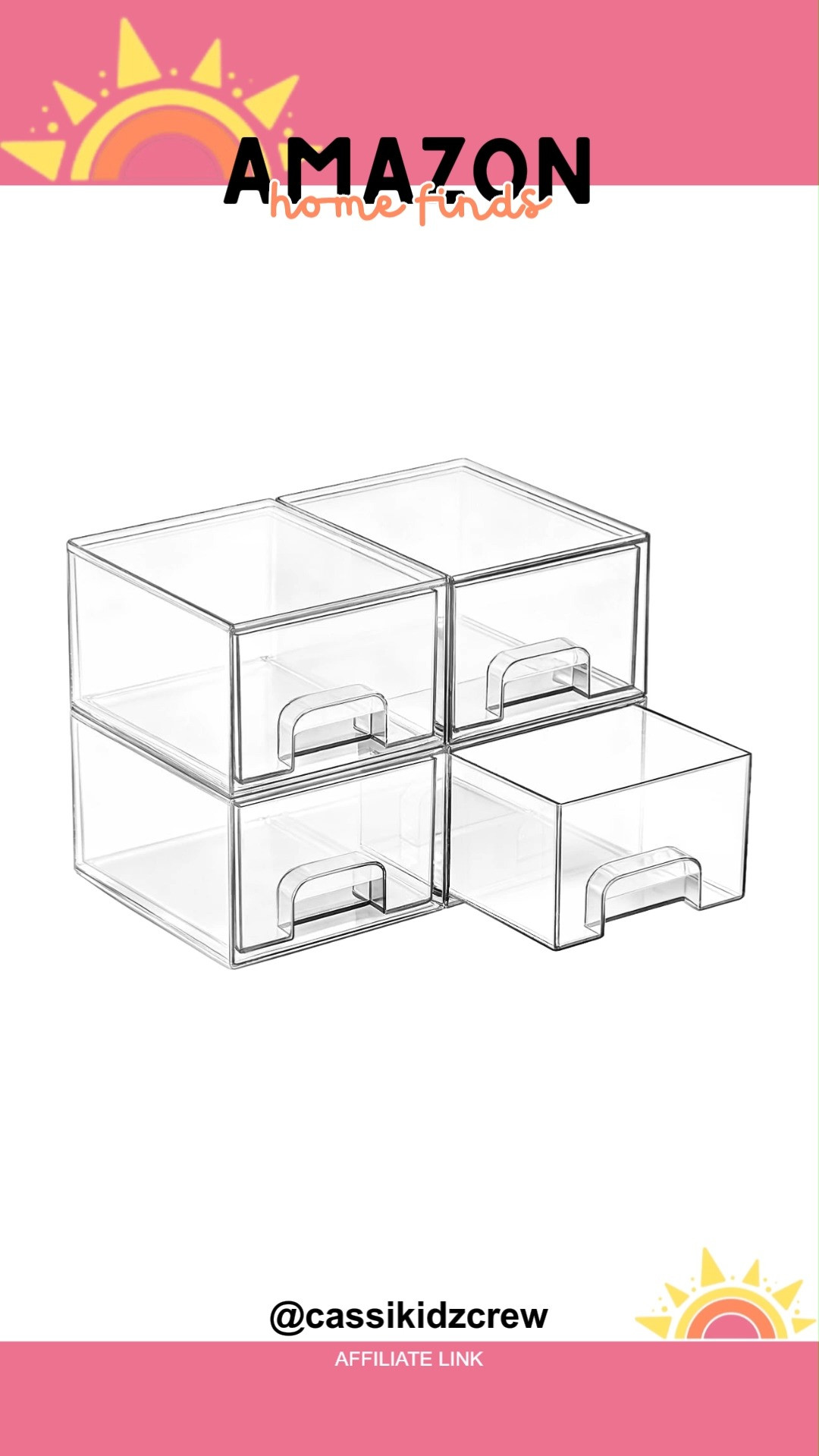 Clear stackable acrylic storage drawers keep your bathroom vanity neat while showing off makeup in style. Organizing feels chic, simple, and satisfying with these transparent gems. 💄✨🪞  
#storage #organizer #bathroom #makeup #acrylic #drawers #homedecor #homeorganization #clearstorage #vanity 

 #LTKdayinmylife #LTKHome #LTKSaleAlert