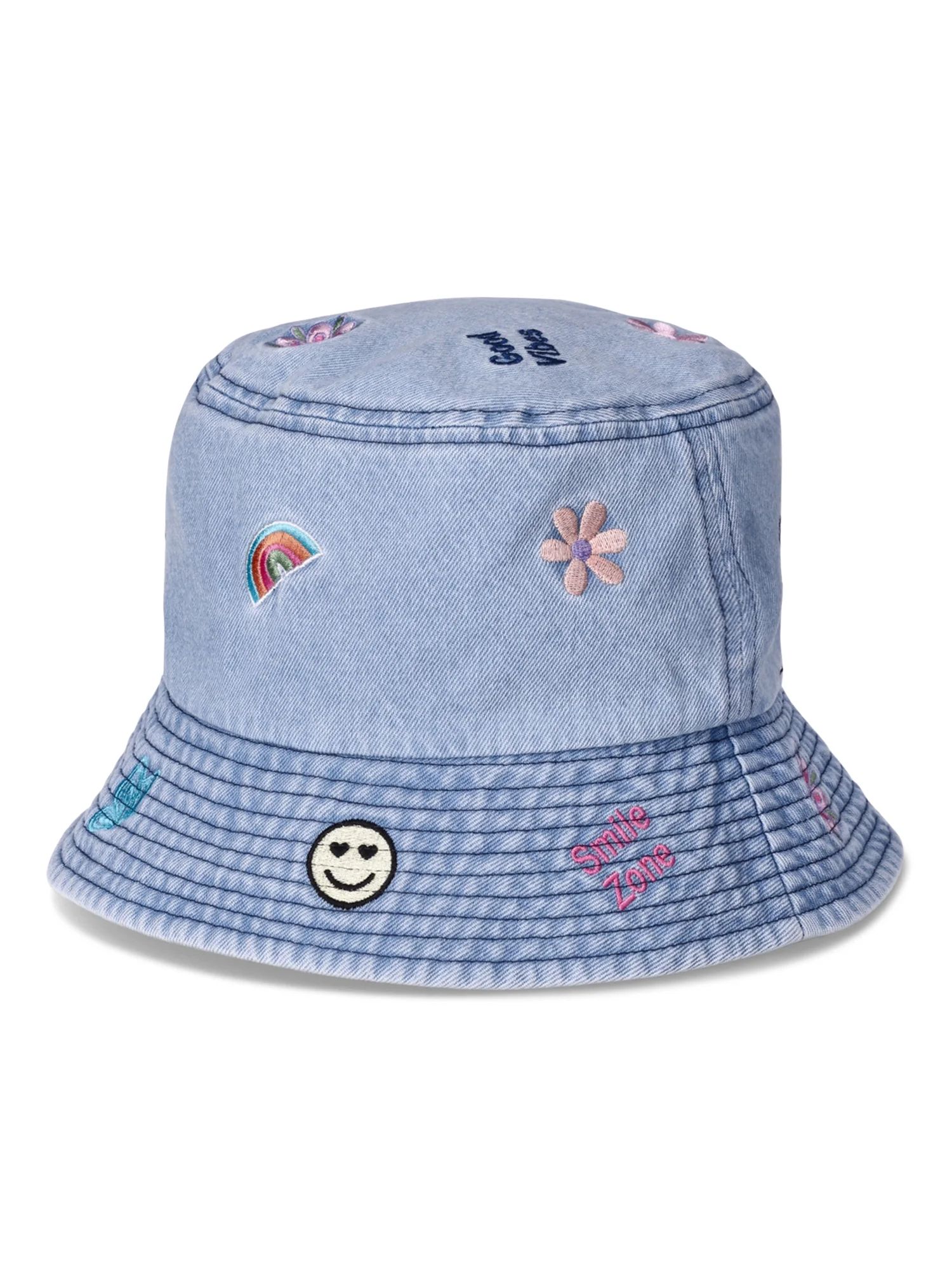 No Boundaries Women's Embroidered Bucket Hat | Walmart (US)