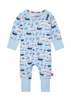 Magnetic Me Baby Boys Forever and All Waves Convertible Printed Footie Pajamas | Belk