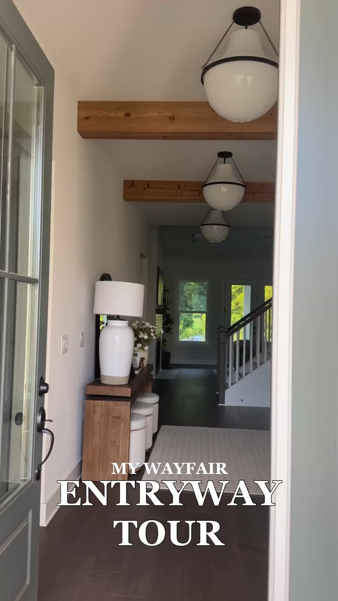 #ad My updated entryway tour! Almost everything is from @Wayfair 
I also just got these stunning light fixtures! They make this entryway feel complete!

#WayfairPartner #wayfair

#LTKHome #LTKSaleAlert #LTKSeasonal