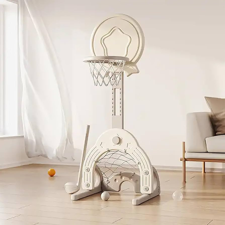 Kids Easy Score Basketball Set, Indoor Outdoor Basketball Hoop Set Adjustable Height Levels,Toddl... | Amazon (US)