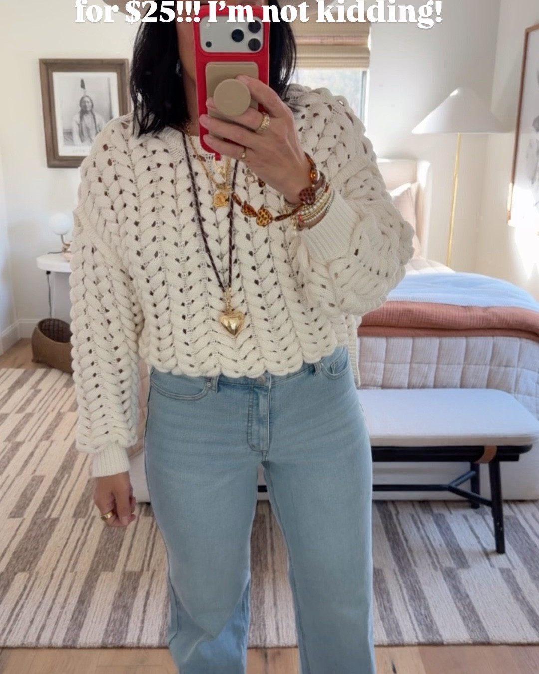 Sandi is 5’4” and wearing a size 8, Shalia is 5’6” and wearing a size 4. These jeans look great on any body type! I can’t get over that they are $25! Best $25 spent this year. 

#LTKOver40 #LTKootd