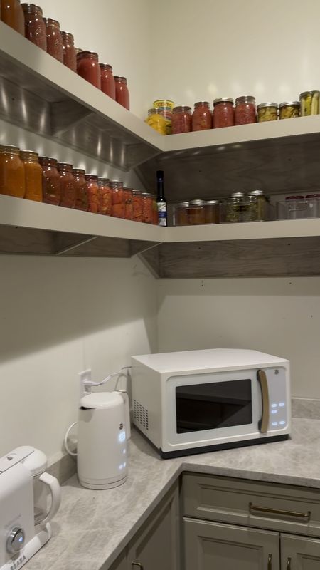 Storage bins walk in pantry gold appliances 

#LTKhome #LTKfindsunder100 #LTKfindsunder50