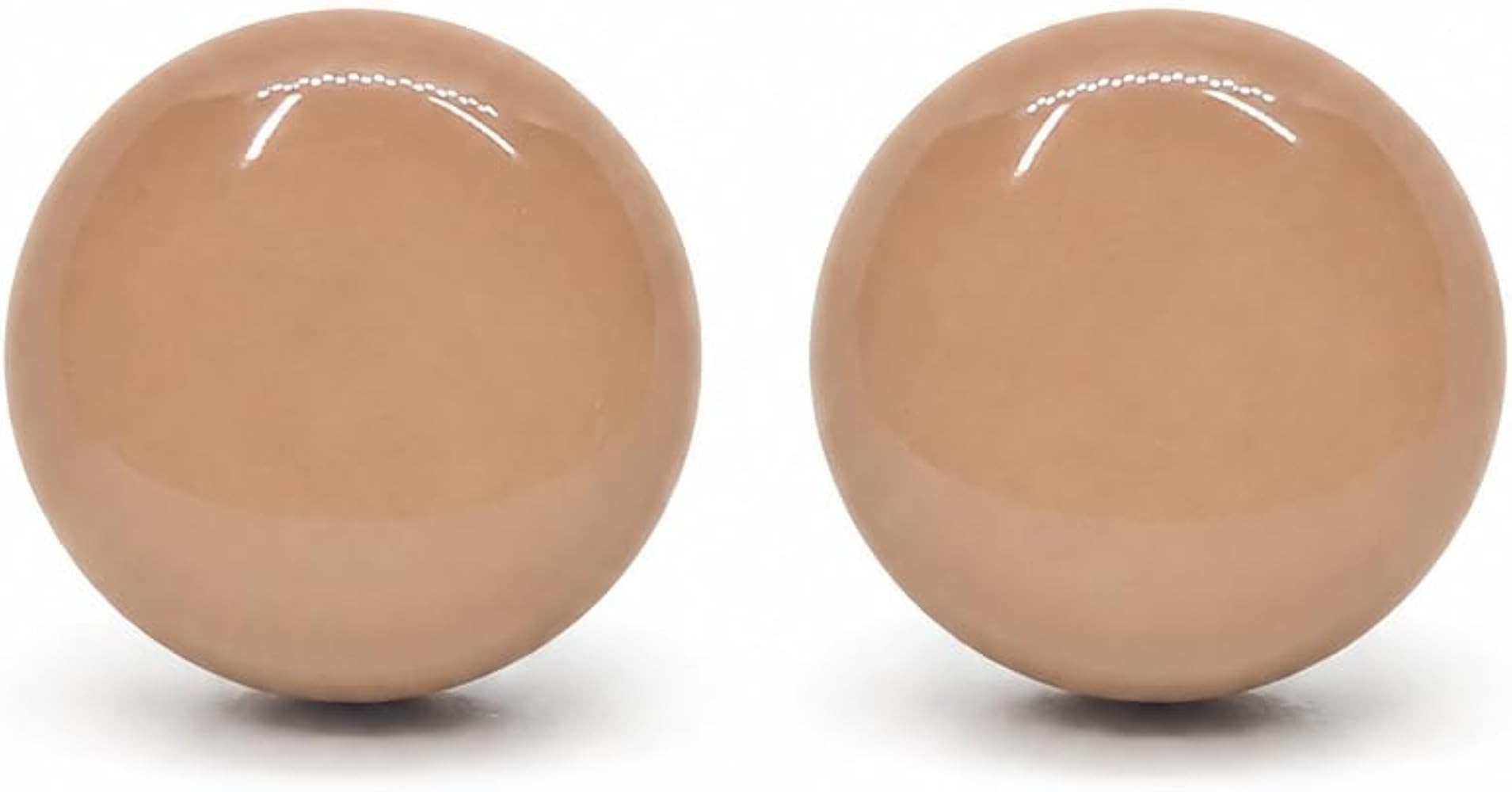 Stud Earrings Set, Neutral Earth Tones, 10 mm, Round Studs for Women Men, Handmade, Stainless Ste... | Amazon (US)