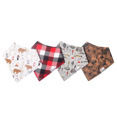 Copper Pearl Bandana Bib Set - Lumberjack - 4pc | Target
