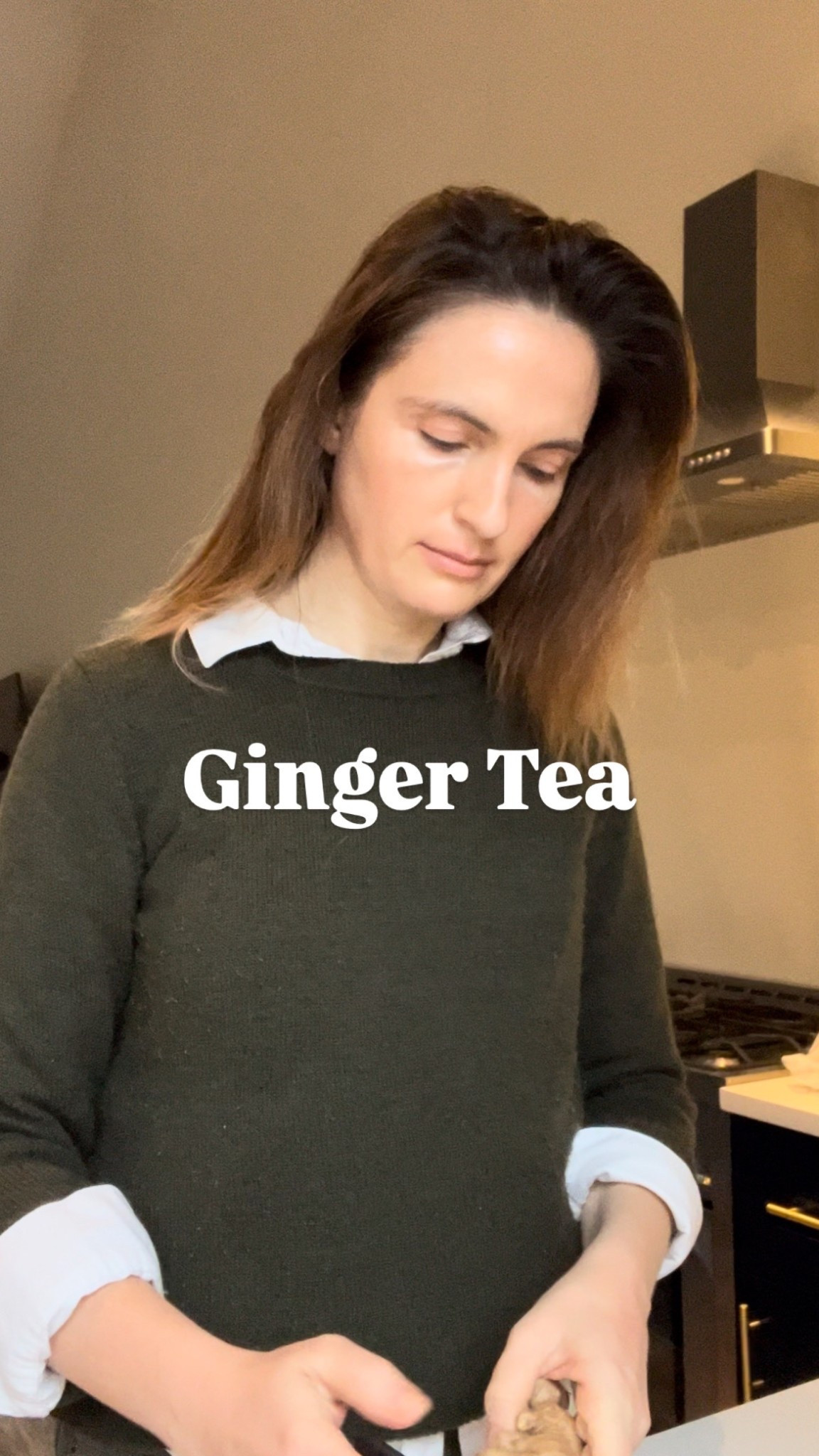 Making my ginger tea! 
