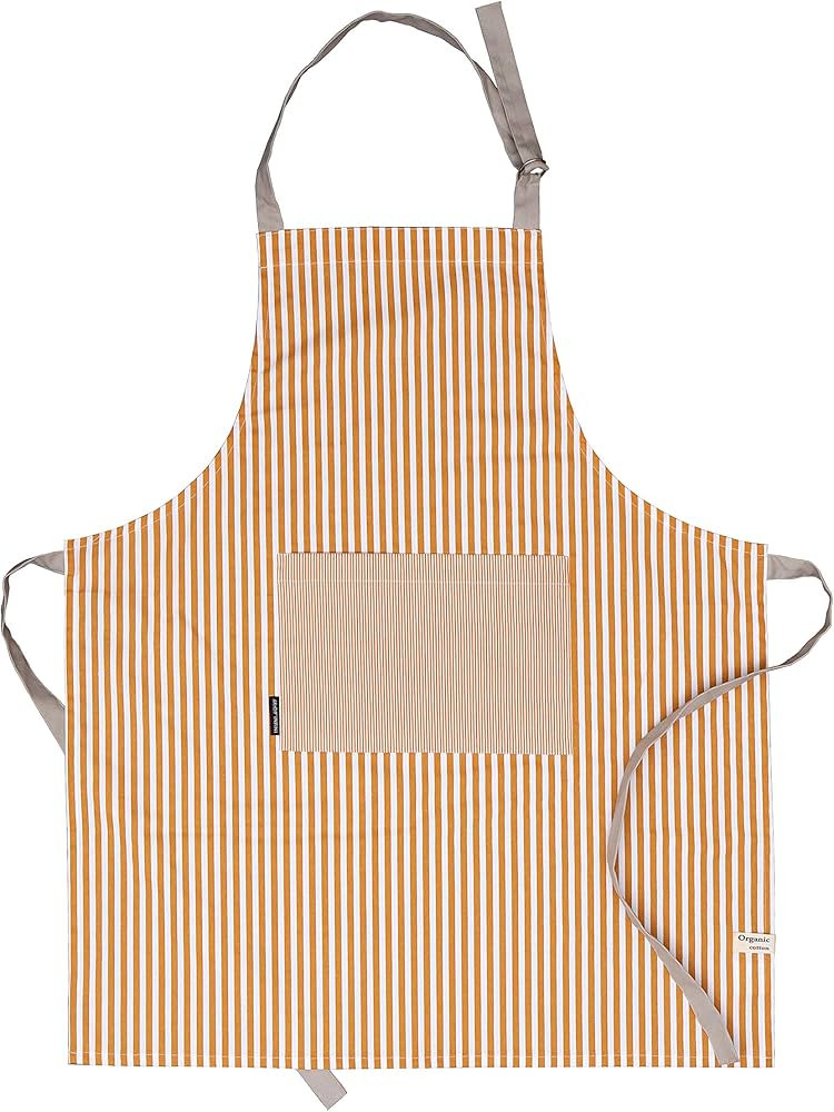 AMOUR INFINI Cotton Aprons for Women with Pockets Adjustable Strap and Waist Ties Reusable Printe... | Amazon (US)