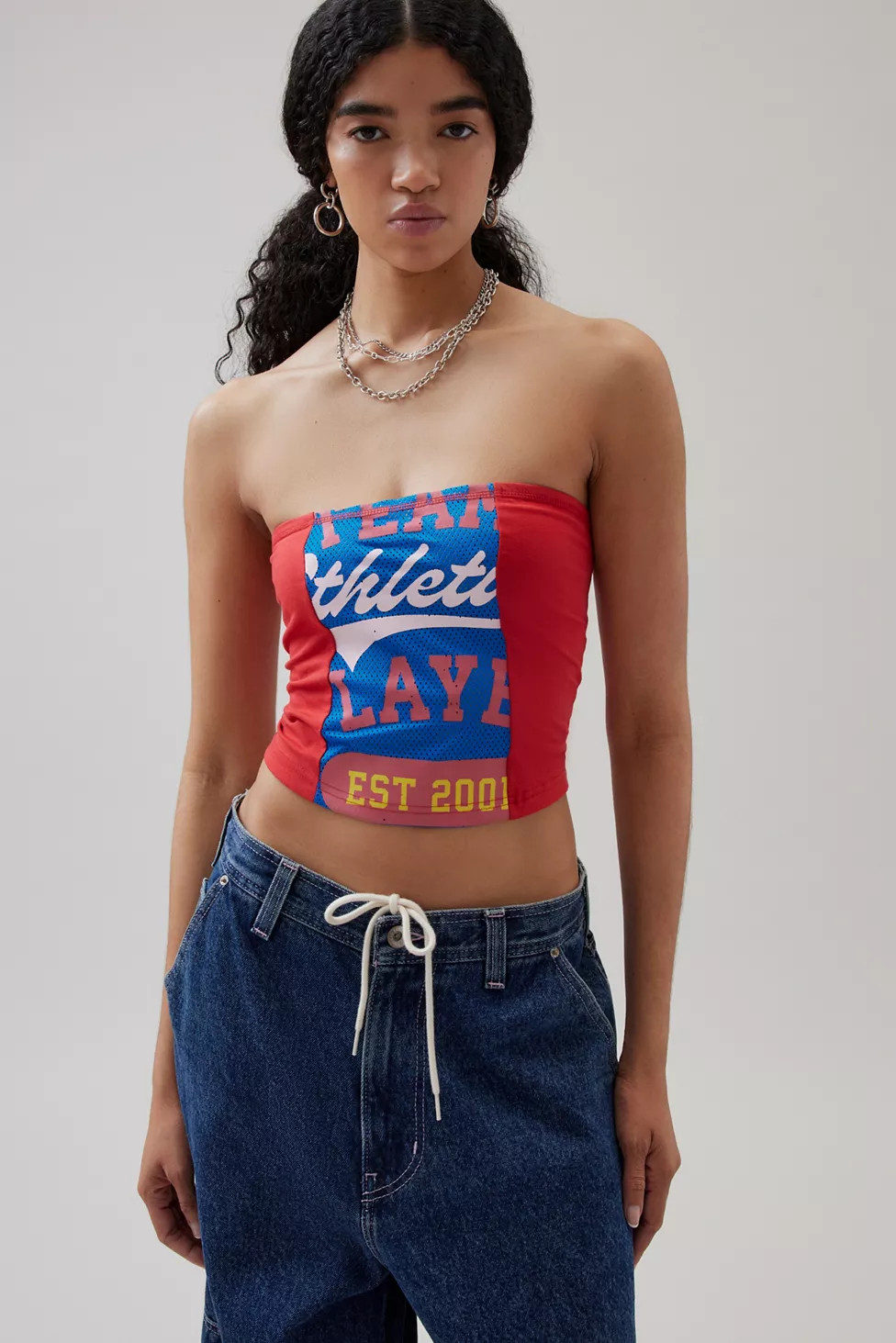BDG Ezra Mesh Cropped Tube Top | Urban Outfitters (US and RoW)