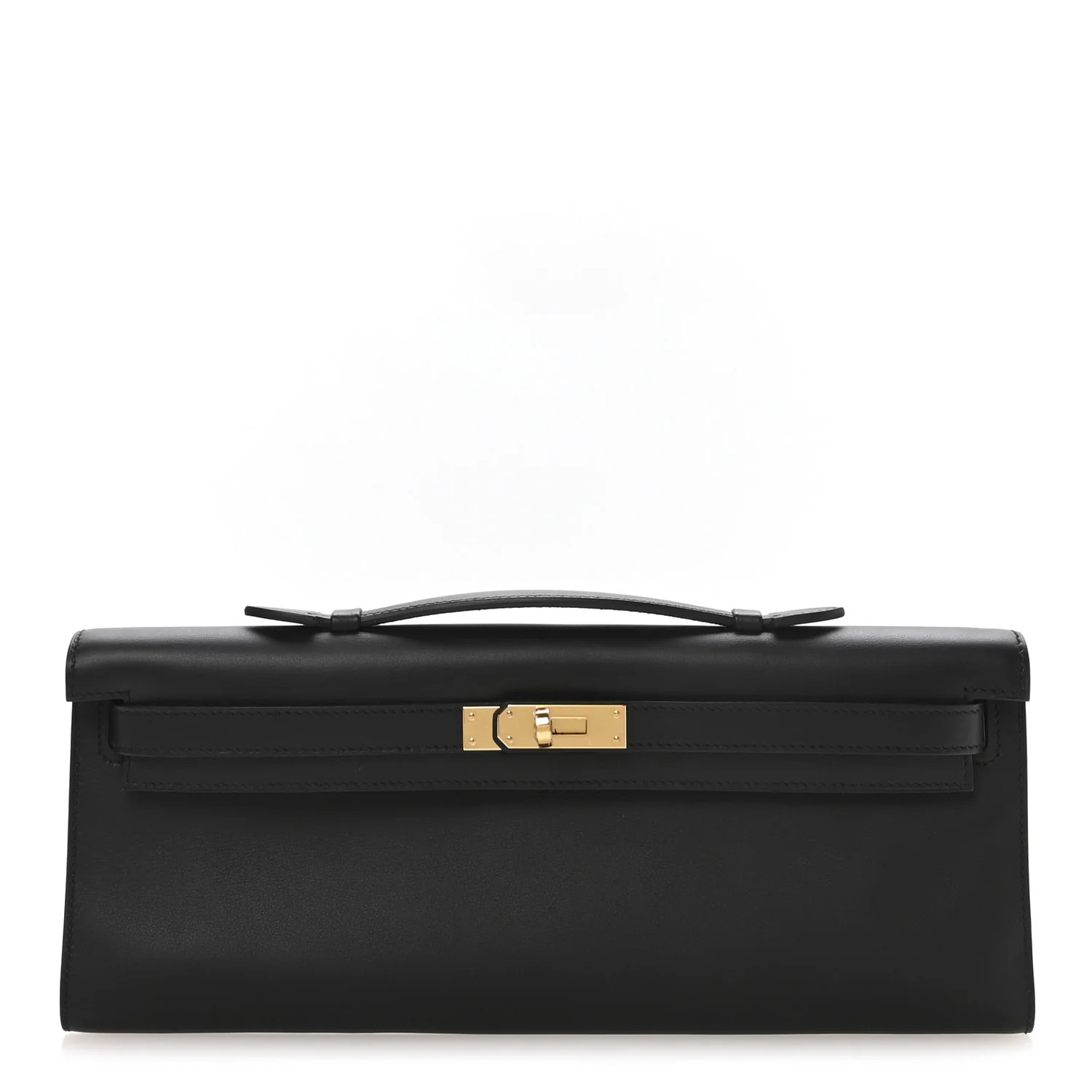 Swift Kelly Cut Clutch Pochette Black | FASHIONPHILE (US)