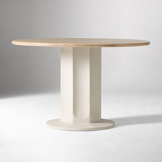Salma Pedestal Dining Table (48") | West Elm (US)