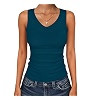 ANRABESS Tank Tops for Women V Neck Summer Sleeveless Ribbed Knit | Amazon (US)