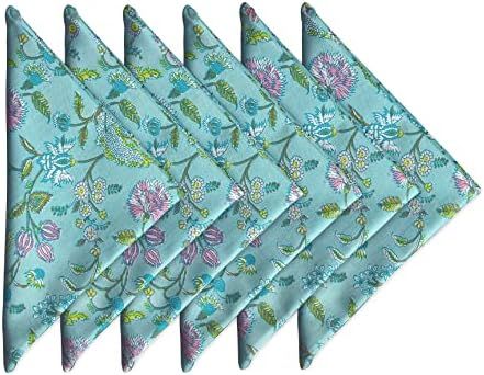 Craftbot Soft Washable Thin Cotton Dinner Napkins 18x18 inches - Set of 6 - Everyday Use or Dinner P | Amazon (US)