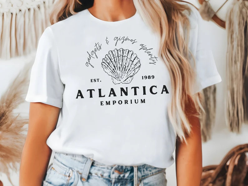 Atlantica Emporium T-shirt, Subtle Disney Little Mermaid Design - Etsy | Etsy (Global)