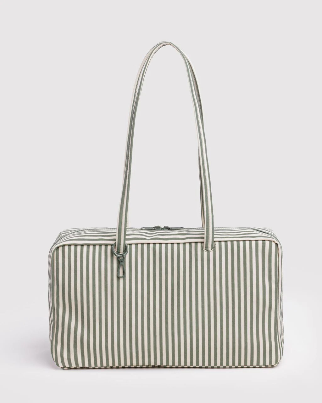 Medium Nylon Bowler Bag - Sage Stripe | ban.do