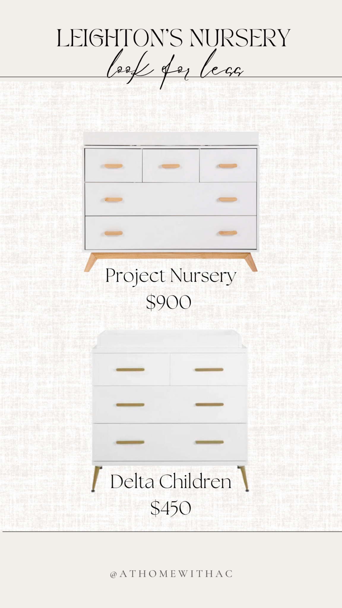 Neutral girl nursery look for less white nursery dresser 

#LTKbaby #LTKbump #LTKFind