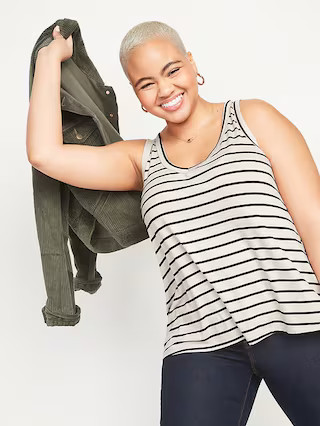 Luxe Jersey-Knit V-Neck Tank Top for Women | Old Navy (US)