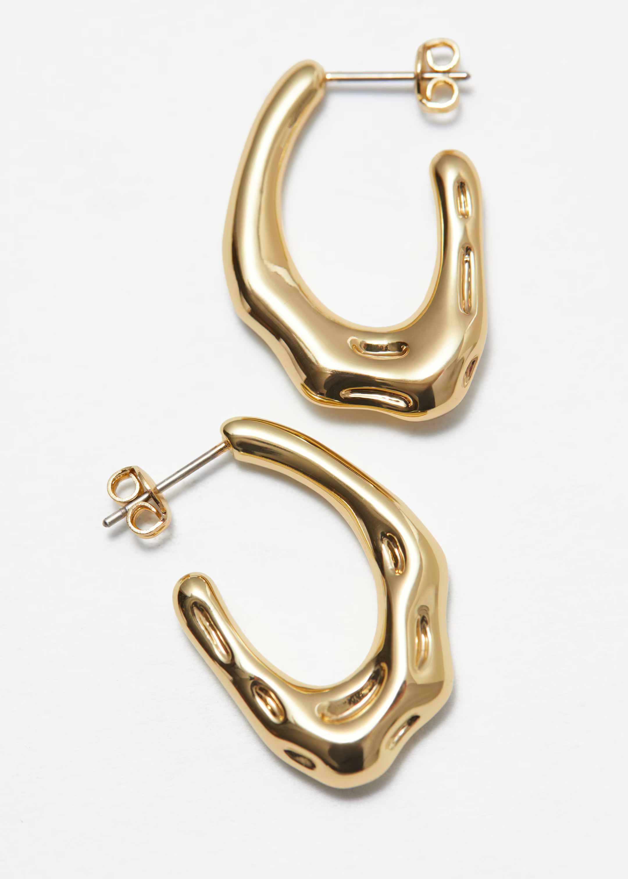 Wavy Hoop Earrings - Gold - Accessories - & Other Stories GB | & Other Stories UK
