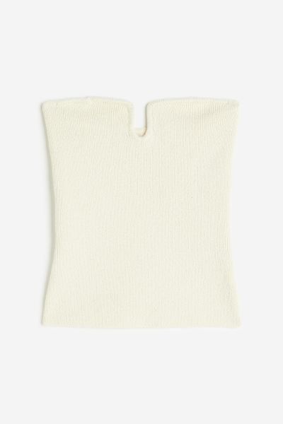Knitted bandeau top | H&M (DE, AT, CH, DK, NL, NO, FI)